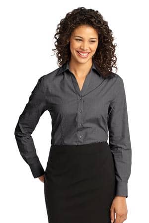 Port Authority L640 Port Authority Women's Crosshatch Easy Care Shirt