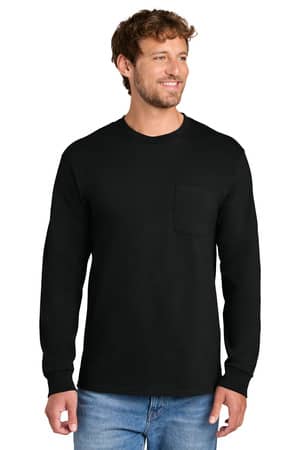 Port & Co PC61LSP Port & Co Long Sleeve Essential Pocket Tee