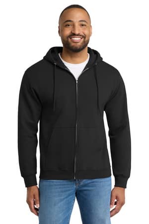 Port & Co PC90ZH Port & Co Essential Fleece Full-Zip Hooded Sweatshirt