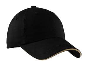 Port Authority C830 Port Authority Sandwich Bill Cap with Striped Closure