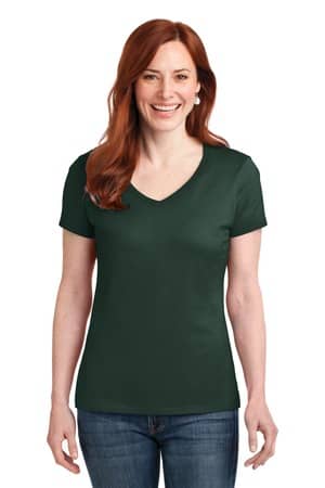 Hanes S04V Hanes Women's Perfect-T Cotton V-Neck T-Shirt