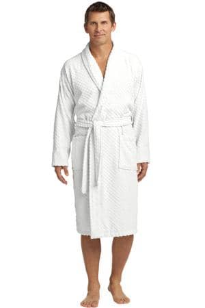 Port Authority R103 Port Authority Checkered Terry Shawl Collar Robe
