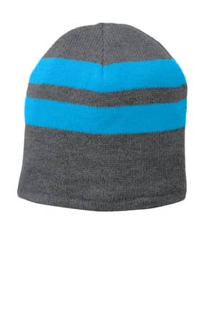 Port Authority C922 Port Authority Fleece-Lined Striped Beanie Cap