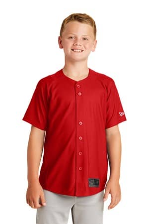 New Era YNEA220 New Era Youth Diamond Era Full-Button Jersey