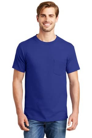 Hanes 5190 Hanes Beefy-T - 100% Cotton T-Shirt with Pocket