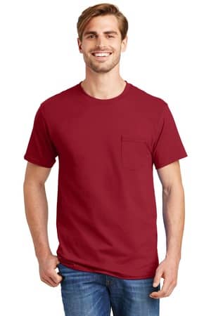 Hanes 5590 Hanes - Authentic 100% Cotton T-Shirt with Pocket