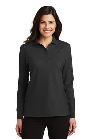 Port Authority L500LS Port Authority Women's Silk Touch Long Sleeve Polo