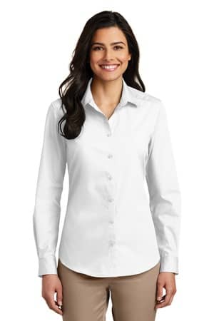 Port Authority LW100 Port Authority Women's Long Sleeve Carefree Poplin Shirt
