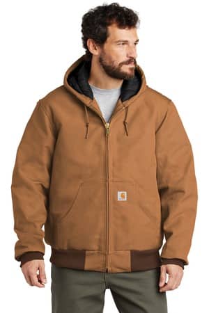 Carhartt CTSJ140 Carhartt Quilted-Flannel-Lined Duck Active Jac