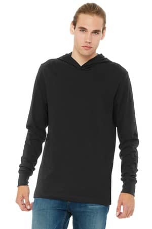 Bella + Canvas BC3512 BELLA+CANVAS Unisex Jersey Long Sleeve Hoodie