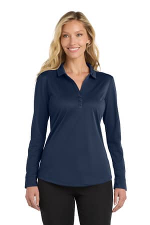 Port Authority L540LS Port Authority Women's Silk Touch Performance Long Sleeve Polo