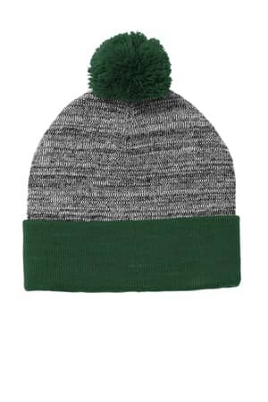 Sport-Tek STC41 Sport-Tek Heather Pom Pom Beanie
