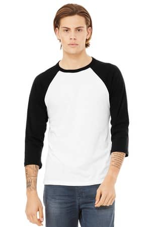 Bella + Canvas BC3200 BELLA+CANVAS Unisex 3/4-Sleeve Baseball Tee