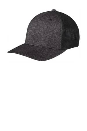 Port Authority C302 Port Authority Flexfit Melange Mesh Back Trucker Cap