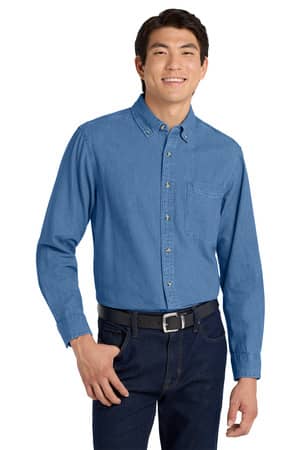 Port Authority TLS600 Port Authority Tall Long Sleeve Denim Shirt