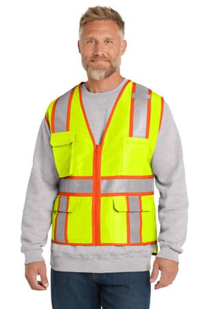 CornerStone CSV105 CornerStone ANSI 107 Class 2 Surveyor Zippered Two-Tone Vest