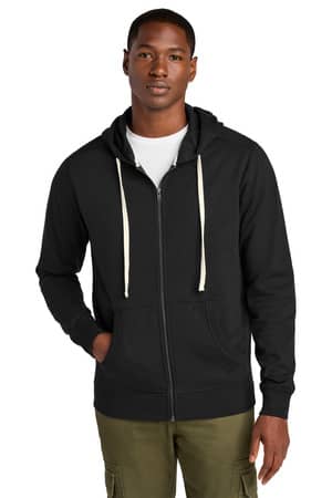 District DT8102 District Re-Fleece Full-Zip Hoodie