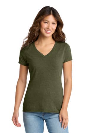 Port & Co LPC330V Port & Co Women's Tri-Blend V-Neck Tee