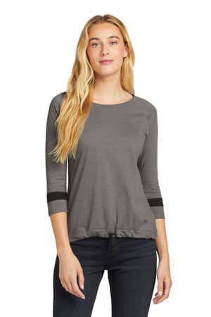 New Era LNEA136 New Era Women's Tri-Blend 3/4-Sleeve Tee
