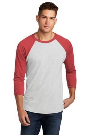 Next Level Apparel NL6051 Next Level Apparel Adult Tri-Blend 3/4-Sleeve Raglan Tee