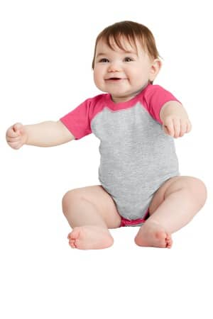 Rabbit Skins RS4430 Rabbit Skins Infant Baseball Fine Jersey Bodysuit