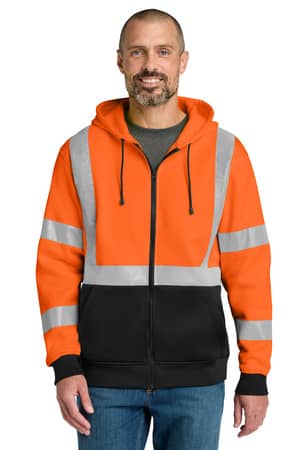CornerStone CSF300 CornerStone A107 Class 3 Heavy-Duty Fleece Full-Zip Hoodie