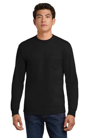 Gildan 2410 Gildan - Ultra Cotton 100% US Cotton Long Sleeve T-Shirt with Pocket