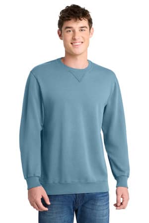 Port & Co PC098 Port & Co Beach Wash Garment-Dyed Crewneck Sweatshirt