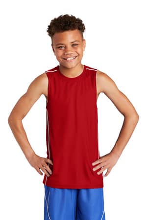 Sport-Tek YT555 Sport-Tek Youth PosiCharge Mesh Reversible Sleeveless Tee