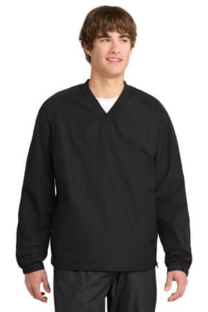 Sport-Tek JST72 Sport-Tek V-Neck Raglan Wind Shirt