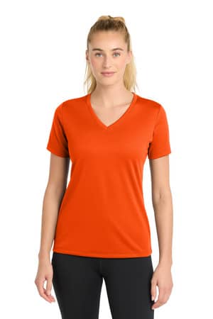 Sport-Tek LST340 Sport-Tek Women's PosiCharge RacerMesh V-Neck Tee