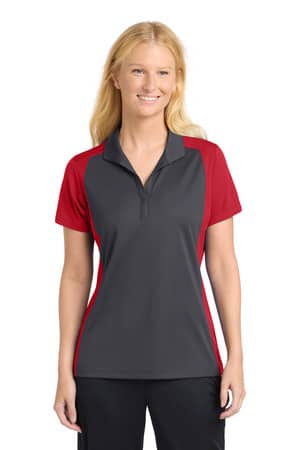 Sport-Tek LST652 Sport-Tek Women's Colorblock Micropique Sport-Wick Polo