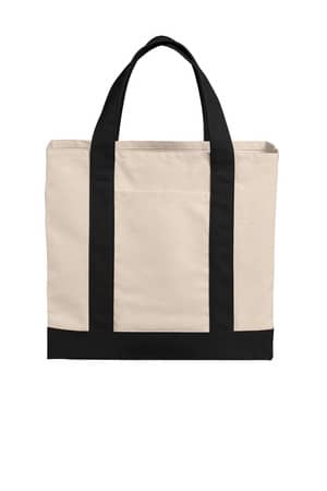 Port Authority BG429 Port Authority Cotton Canvas Two-Tone Tote