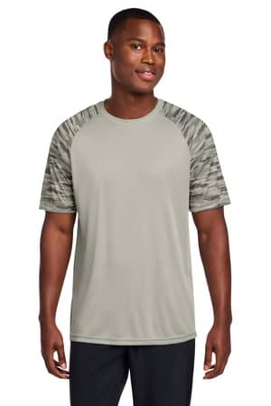 Sport-Tek ST376 Sport-Tek Drift Camo Colorblock Tee