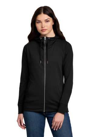 District DT673 District Women's Featherweight French Terry Full-Zip Hoodie