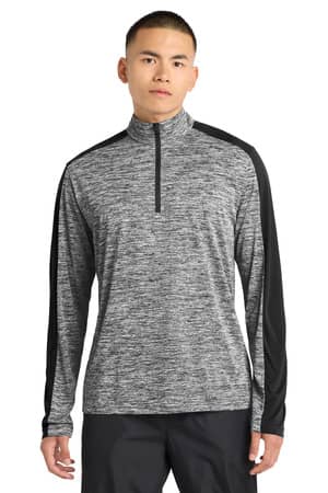 Sport-Tek ST397 Sport-Tek PosiCharge Electric Heather Colorblock 1/4-Zip Pullover