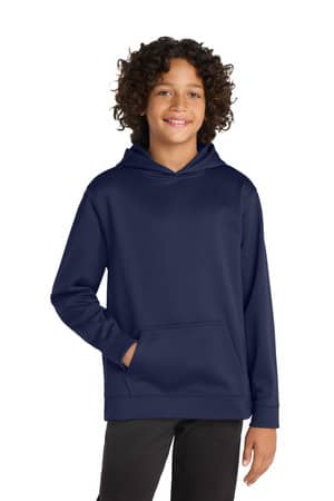 Sport-Tek YST244 Sport-Tek Youth Sport-Wick Fleece Hooded Pullover