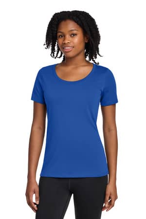 Nike NKBQ5234 Nike Women's Dri-FIT Cotton/Poly Scoop Neck Tee
