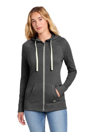 New Era LNEA122 New Era Women's Sueded Cotton Blend Full-Zip Hoodie