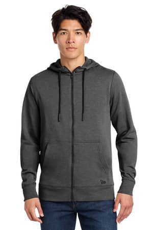 New Era NEA511 New Era Tri-Blend Fleece Full-Zip Hoodie