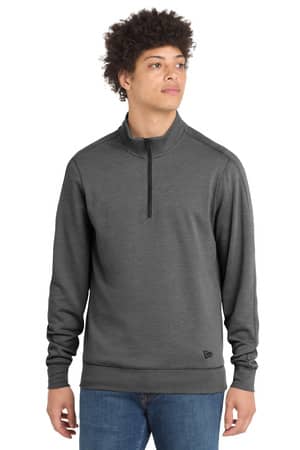 New Era NEA512 New Era Tri-Blend Fleece 1/4-Zip Pullover