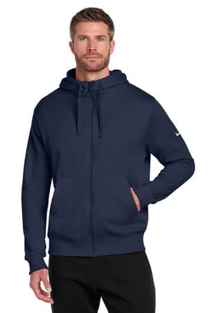 Nike NKDR1513 Nike Club Fleece Sleeve Swoosh Full-Zip Hoodie