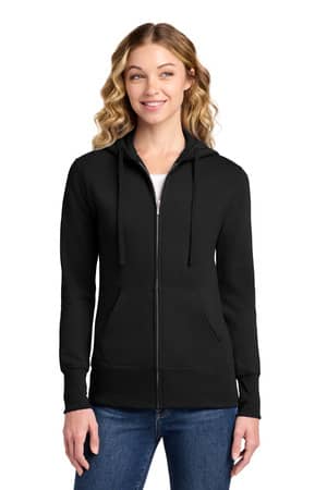 Port & Co LPC78ZH Port & Co Women's Core Fleece Full-Zip Hooded Sweatshirt