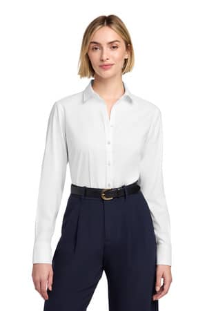 Brooks Brothers BB18001 Brooks Brothers Women's Wrinkle-Free Stretch Pinpoint Shirt