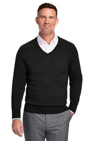 Brooks Brothers BB18400 Brooks Brothers Cotton Stretch V-Neck Sweater