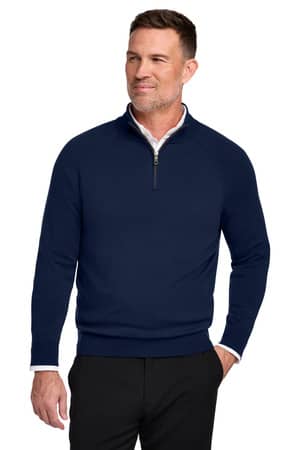 Brooks Brothers BB18402 Brooks Brothers Cotton Stretch 1/4-Zip Sweater