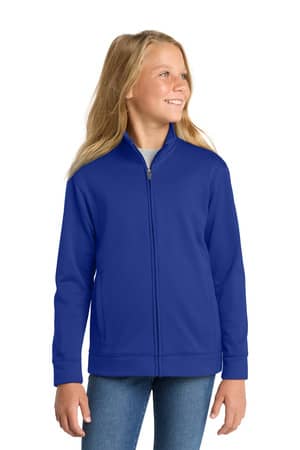 Sport-Tek YST241 Sport-Tek Youth Sport-Wick Fleece Full-Zip Jacket