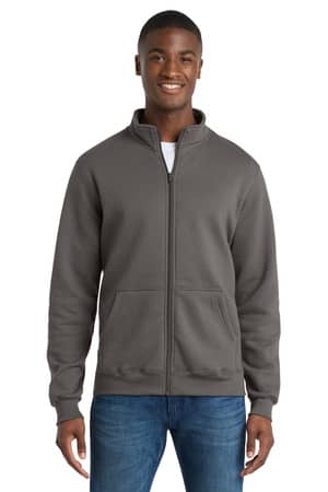 Port & Co PC78FZ Port & Co Core Fleece Cadet Full-Zip Sweatshirt