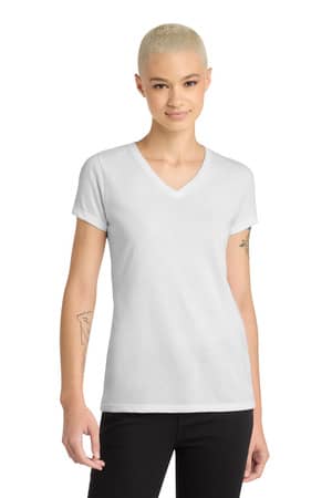 District DM1190L District Women's Perfect Blend CVC V-Neck Tee