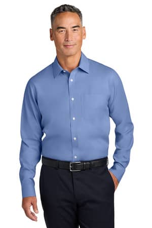 Brooks Brothers BB18012 Brooks Brothers Wrinkle-Free Stretch Pinpoint Spread Collar Shirt